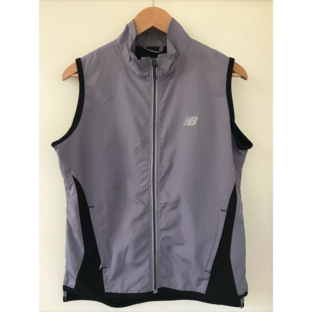 New Balance Lavender Purple Quick Dry Travel Zip Up Activewear Jogging Vest M 46
